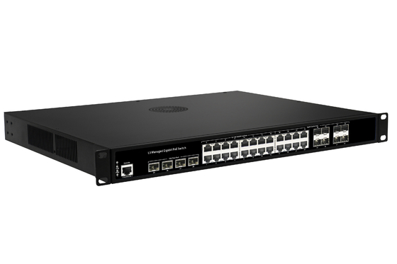 400W 36 Port Industrial Network Switch ، Layer 3 220V Switch Hub Industrial